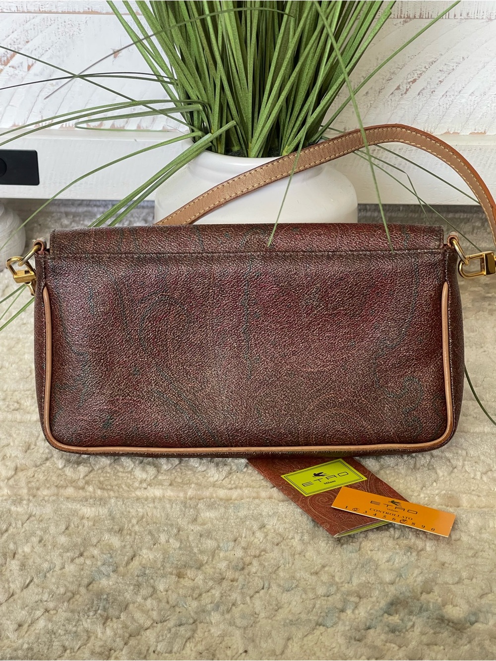 Etro Milano Paisley Jacquard shoulder bag